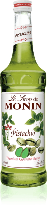 Monin Pistachio Flavoring Syrup 750mL Glass Bottle