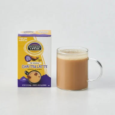 Oregon Chai Original Chai Tea Latte Dry Mix Single Serve 6 - 8ct Boxes (CASE)