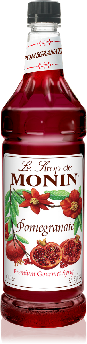 Monin Pomegranate Flavoring Syrup 1L Plastic Bottle