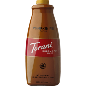 Torani Premade Pumpkin Pie Flavoring Sauce 64oz Bottle