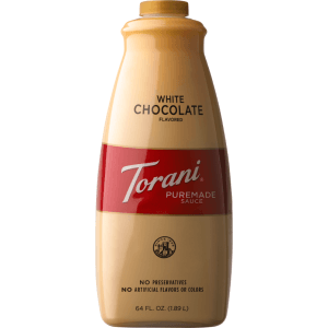 Torani Premade White Chocolate Flavoring Sauce 64oz Bottle