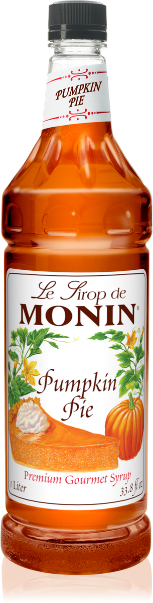 Monin Pumpkin Pie Flavoring Syrup 1L Plastic Bottle