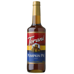 Torani Pumpkin Pie Flavoring Syrup 750mL Glass Bottle