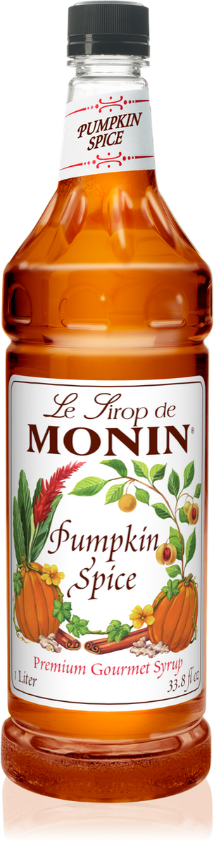 Monin Pumpkin Spice Syrup 1L Plastic Bottle - Dilworth Coffee