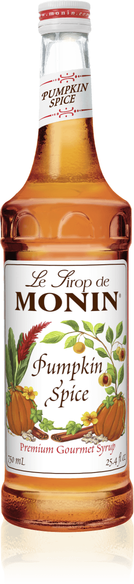 Monin Pumpkin Spice Flavoring Syrup 750mL Glass Bottle