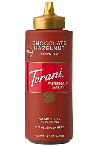 Torani Puremade Chocolate Hazelnut Sauce 16.5oz Bottle