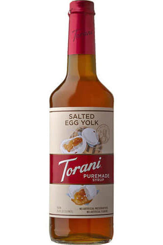 Torani Puremade Salted Egg Yolk Flavoring Syrup 750mL Glass Bottle