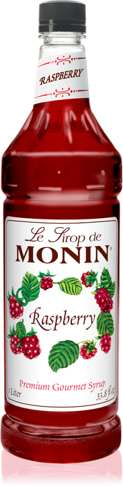 Monin Raspberry Flavoring Syrup 1L Plastic Bottle