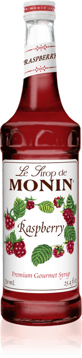 Monin Red Raspberry Monin Raspberry Syrup 750mL Glass Bottle - Dilworth Coffee