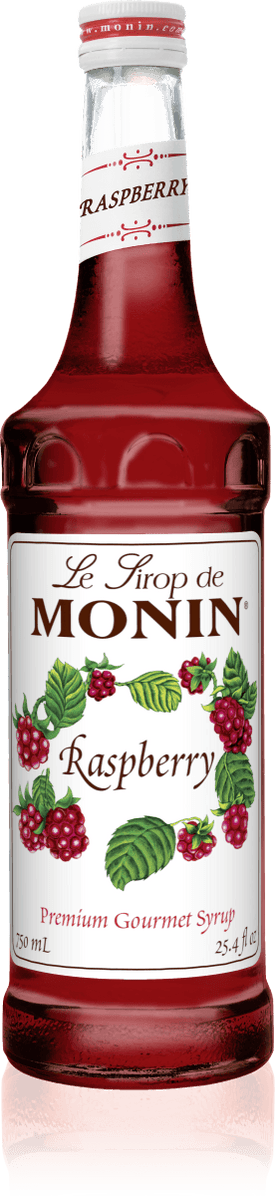 Monin Raspberry Syrup 750mL Glass Bottle - Dilworth Coffee