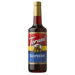 Torani Raspberry Flavoring Syrup 750mL Glass Bottle
