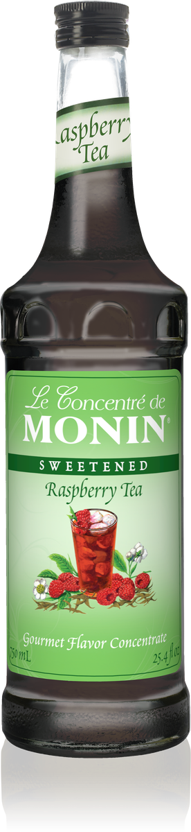 Monin Raspberry Tea 7:1 Concentrate 750mL Glass Bottle