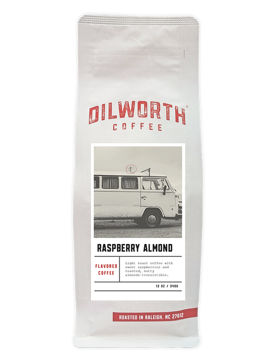Dilworth Coffee Raspberry Almond Flavored Coffee 12oz Bag