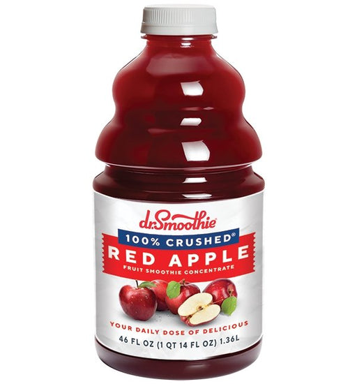 Dr. Smoothie Red Apple 100% Crushed Fruit Smoothie Concentrate 46oz Bottle