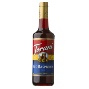 Torani Red Raspberry Dairy Friendly Flavoring Syrup 750mL Glass Bottle