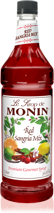 Monin Red Sangria Mix Flavoring Syrup 1L Plastic Bottle