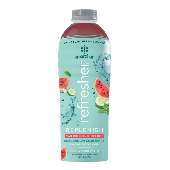 Smartfruit Replenish Refresher / Watermelon Cucumber Mint 48oz Bottle