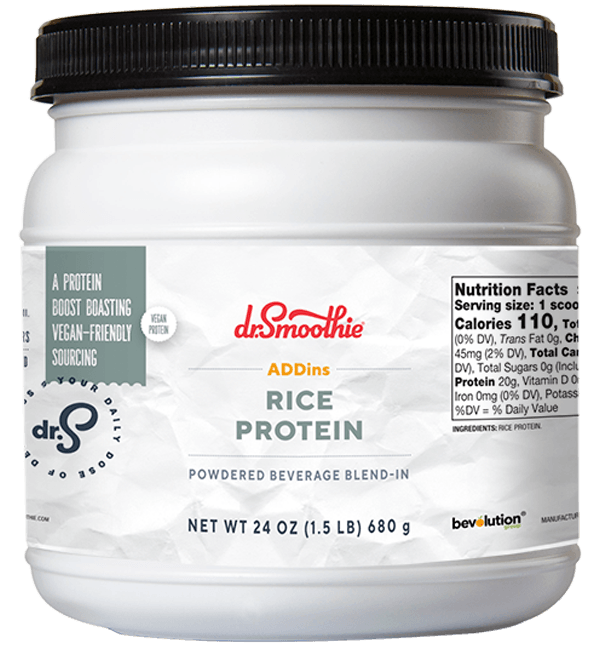 Dr. Smoothie Rice Vegan Protein Powder 1.5lb Jar