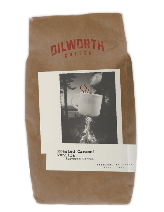 Dilworth Coffee Roasted Caramel Vanilla 12oz Bag