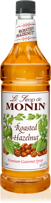 Monin Roasted Hazelnut Flavoring Syrup 1L Plastic Bottle