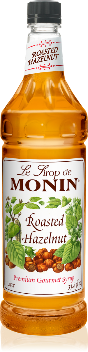 Monin Roasted Hazelnut Flavoring Syrup 1L Plastic Bottle