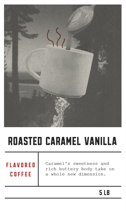Dilworth Coffee Roasted Caramel Vanilla Flavored Coffee 5lb Bulk Bag