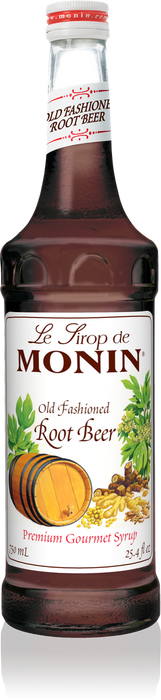 Monin Root Beer Flavoring Syrup 750mL Glass Bottle