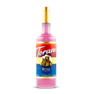 Torani Rose Flavoring Syrup 750mL Glass Bottle