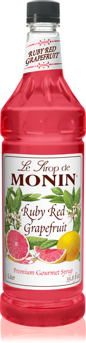 Monin Ruby Red Grapefruit Flavoring Syrup 1L Plastic Bottle