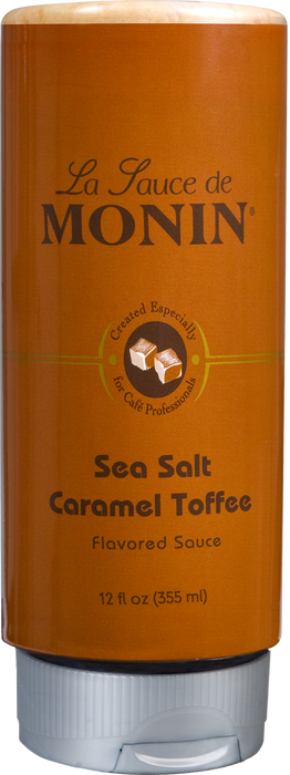 Monin Sea Salt Caramel Toffee Flavoring Sauce 12oz Bottle