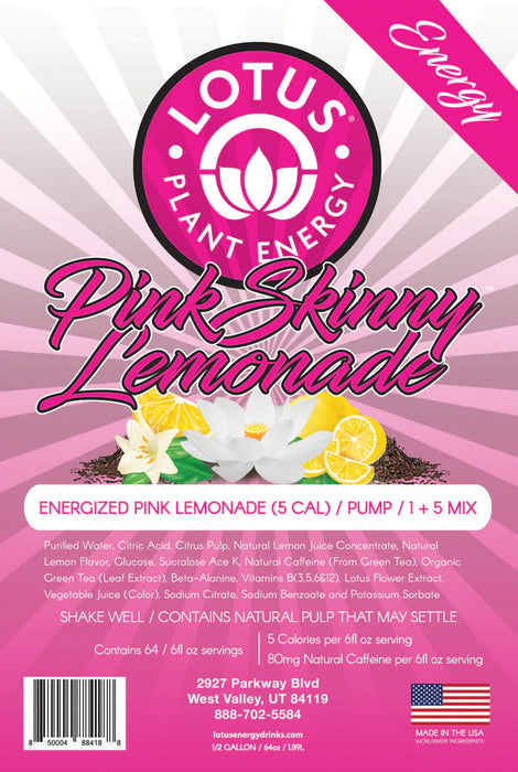 Lotus Energy Skinny Pink Lemonade Energy Concentrates 64oz Bottle