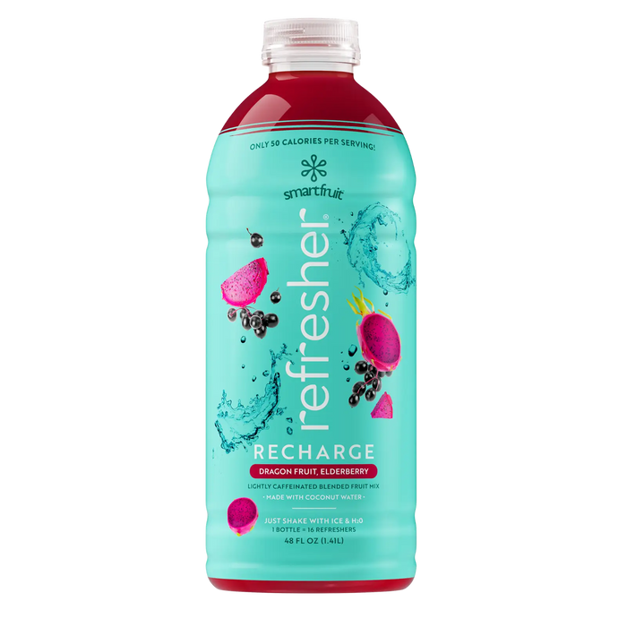 Smartfruit Recharge Refresher/ Dragon fruit Elderberry 48oz Bottle