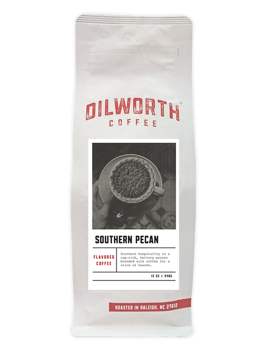 Dilworth Coffee Southern Pecan Flavored Coffee 12oz Bag