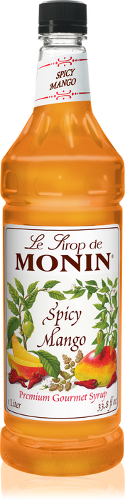 Monin Spicy Mango Flavoring Syrup 1L Plastic Bottle