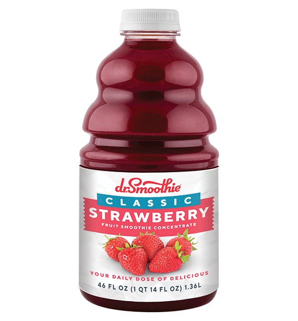 Dr. Smoothie Strawberry Classic Fruit Smoothie Concentrate 46oz Bottle
