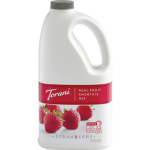 Torani Strawberry Real Fruit Smoothie Mix 64oz Bottle