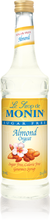 Monin Sugar Free Almond Flavoring Syrup 750mL Glass Bottle