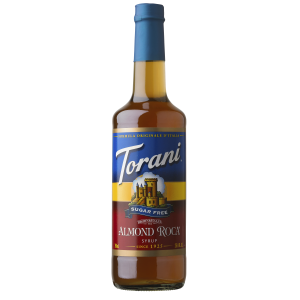 Torani Sugar Free Almond Roca Flavoring Syrup 750mL Glass Bottle