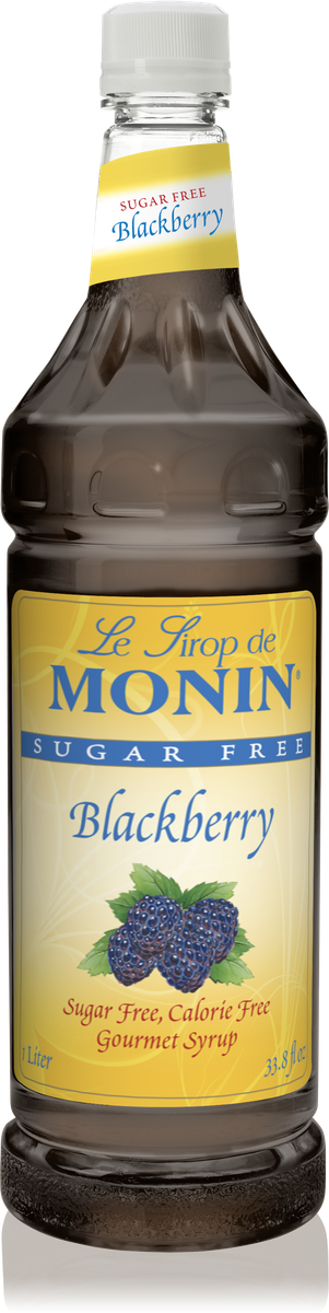 Monin Sugar Free Blackberry Flavoring Syrup 1L Plastic Bottle