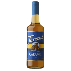 Torani Sugar Free Caramel Flavoring Syrup 750mL Plastic Bottle