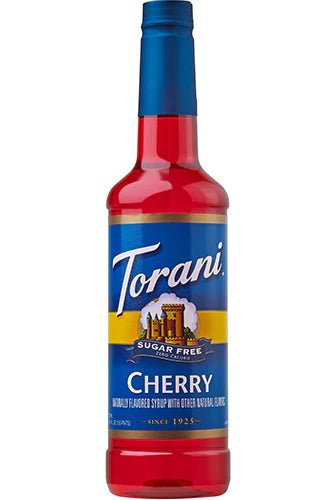 Torani Sugar Free Cherry Flavoring Syrup 750mL Plastic Bottle