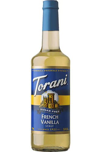 Torani Sugar Free French Vanilla Flavoring Syrup 750mL Plastic Bottle