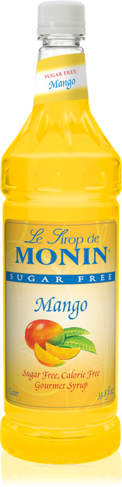 Monin Sugar Free Mango Flavoring Syrup 1L Plastic Bottle