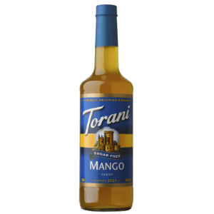 Torani Sugar Free Mango Flavoring Syrup 750mL Glass Bottle