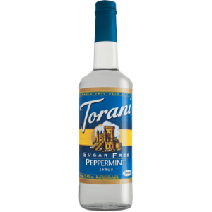 Torani Sugar Free Peppermint Flavoring Syrup 750mL Plastic Bottle