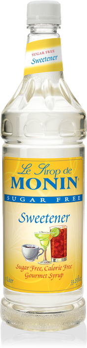 Monin Sugar Free Sugar Free Sweetener Syrup 1L Plastic Bottle