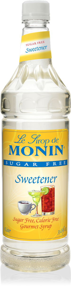 Monin Sugar Free Sugar Free Sweetener Syrup 1L Plastic Bottle