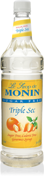 Monin Sugar Free Triple Sec Flavoring Syrup 1L Plastic Bottle