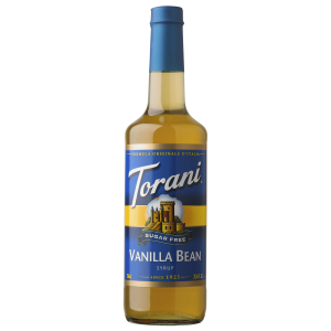 Torani Sugar Free Vanilla Bean Flavoring Syrup 750mL Glass Bottle