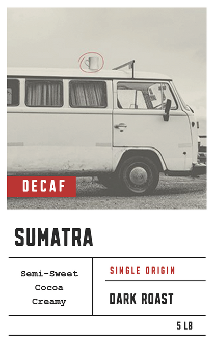 Dilworth Coffee Sumatra Decaf 5lb Bulk Bag